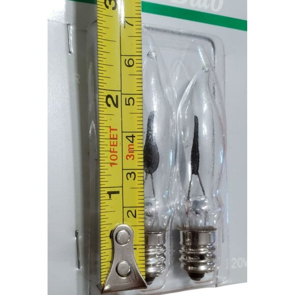 3 New Flicker Flame Bulbs 2 Pk Christmas Replacement 120V Candelabra Base VTG - Picture 6 of 6